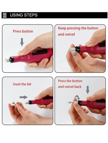 5pc Pro Electric Nail File Set - SAVE 60% TODAY - Image 4