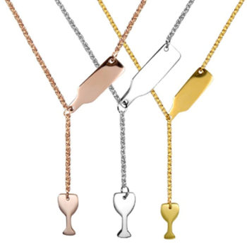 Women Bottle Glass Necklaces