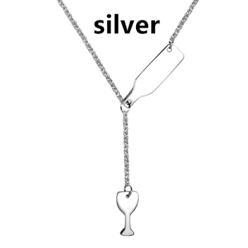 Women Bottle Glass Necklaces - Image 2