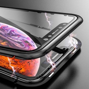 Magnetic Adsorption Transparent Tempered Glass Two Side Glass Case - Image 9