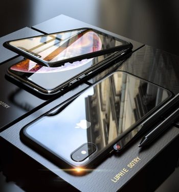 Magnetic Adsorption Transparent Tempered Glass Two Side Glass Case - Image 3