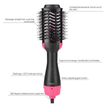 Multi-functional Styling Straightening Curling Dryer & Volumizer Rotating Hair Brush - Image 6