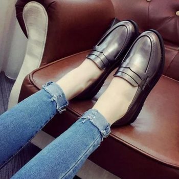 High Quality Women oxfords Flats Platform shoes - Image 6