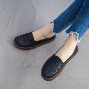 Genuine Leather Loafers Women Casual Shoes - Image 5