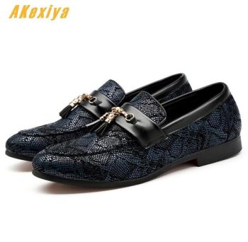Men British pointed gentlemen serpentine tassels Shoes - Image 2