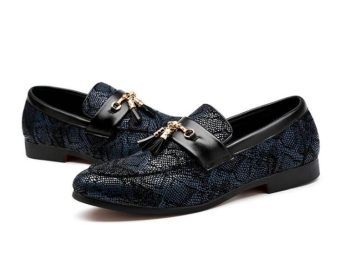 Men British pointed gentlemen serpentine tassels Shoes - Image 3