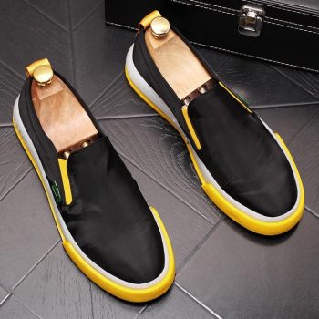 Men Trendy high quality Mixed color flats loafers Casual Shoes - Image 6