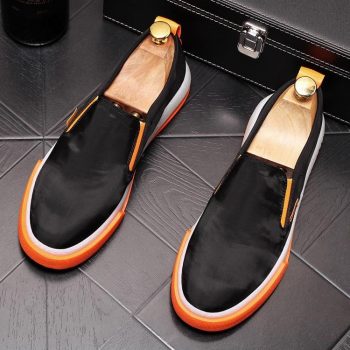 Men Trendy high quality Mixed color flats loafers Casual Shoes - Image 3