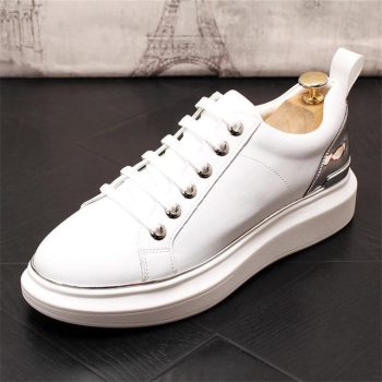 New popular Men's Designer Cute white Shoes - Image 8