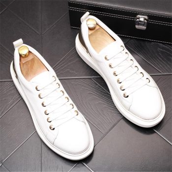 New popular Men's Designer Cute white Shoes - Image 3