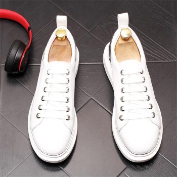 New popular Men's Designer Cute white Shoes - Image 6