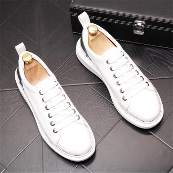 New popular Men's Designer Cute white Shoes - Image 5