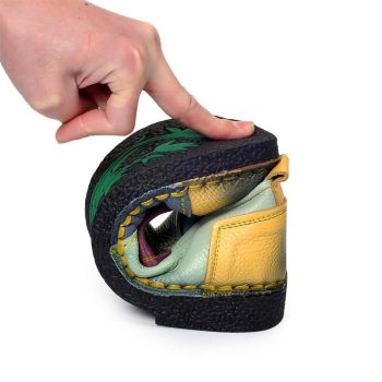 Women Shoes Women Loafers Patches stitching Flat Shoes - Image 6