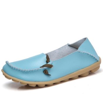 Flats Women Plus Size 34-44 Genuine Leather Shoes - Image 8