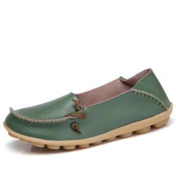 Flats Women Plus Size 34-44 Genuine Leather Shoes - Image 4
