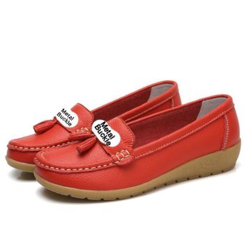 women shoes women flats genuine leather loafers casual ladies shoes - Image 2
