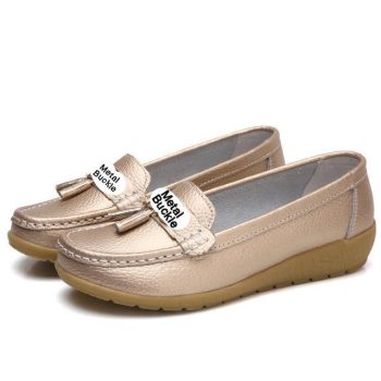 women shoes women flats genuine leather loafers casual ladies shoes - Image 8
