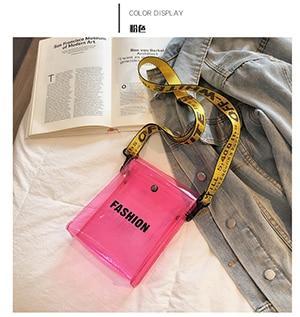 Trendy New Women Jelly Sac Phone Bag Shoulder - Image 34