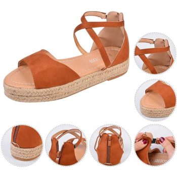 Women Sandals Peep Toe Design Roman Sandals - Image 6