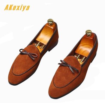 new arrival Men trend suede flats Dress elegance gentleman Shoes - Image 2