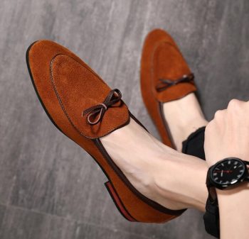 new arrival Men trend suede flats Dress elegance gentleman Shoes - Image 3
