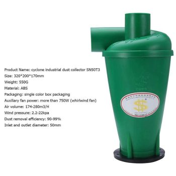 Third Generation Turbocharged Cyclone Dust Collector (Black Have Flange) - Image 12