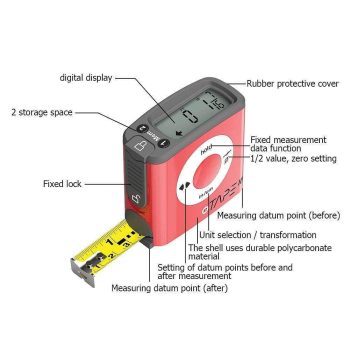 5m Stainless Steel LCD Digital Tape Measure Circumferences Measuring Tape - Image 5