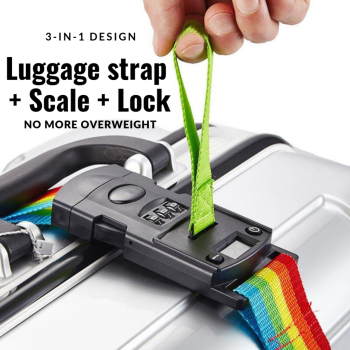 Luggage Strap With Electronic Scale And Lock - Image 3