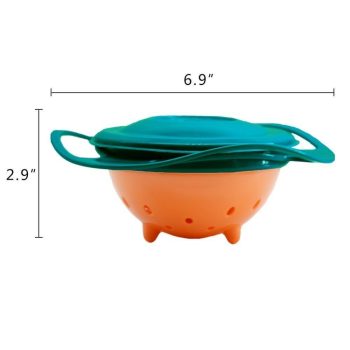 360 Rotate Spill Proof Plastic Bowl - Image 6