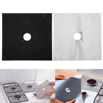 4Pcs Stove Protector Cover Liner Non-Stick Aluminum Foil Kitchen Accessories - Image 5