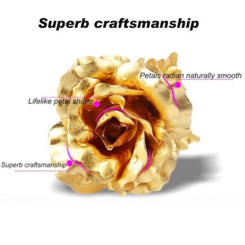 24K Forever Gold Plated Rose - Image 8