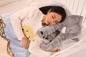 Premium Quality Plush Elephant Pillow - Image 3
