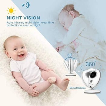 Digital Video Baby Monitor with Camera Wireless Infrared Night Vision - Image 4