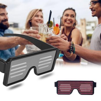 Flash Rechargeable Luminous LED Light Glasses - Image 2