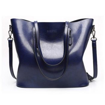 Women Shoulder Bag Fashion Women Handbags Oil Wax Leather Large Capacity Tote Bag - Image 8