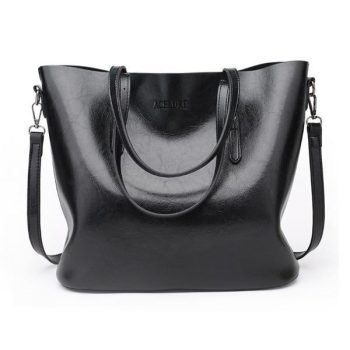 Women Shoulder Bag Fashion Women Handbags Oil Wax Leather Large Capacity Tote Bag - Image 5