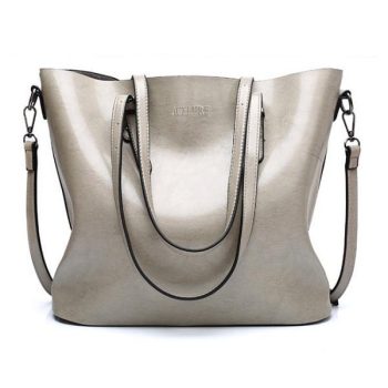 Women Shoulder Bag Fashion Women Handbags Oil Wax Leather Large Capacity Tote Bag