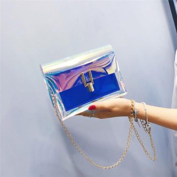 Fashion Women Shoulder Bag Laser Transparent Cross body Bags - Image 2