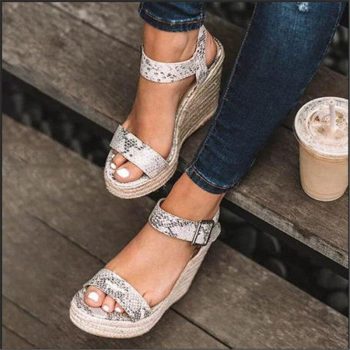 Ultra High Wedges Heel Sandals Fashion Open Toe Platform Elevator Women Sandals - Image 3