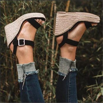 Ultra High Wedges Heel Sandals Fashion Open Toe Platform Elevator Women Sandals - Image 6