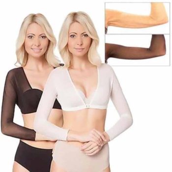 Amazing Arm Sleeve Shapewear Sexy Short Crop Tops