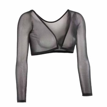 Amazing Arm Sleeve Shapewear Sexy Short Crop Tops - Image 3