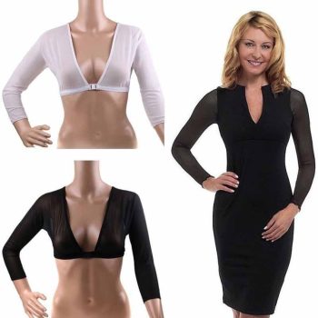 Amazing Arm Sleeve Shapewear Sexy Short Crop Tops - Image 2