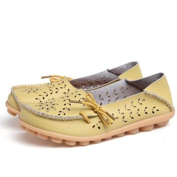 Genuine Leather Shoes Woman Loafers - Image 10