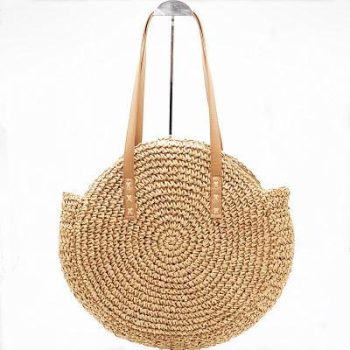 Bali Island Hand Woven Bag Round Bag buckle Rattan - Image 27