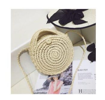 Bali Island Hand Woven Bag Round Bag buckle Rattan - Image 24