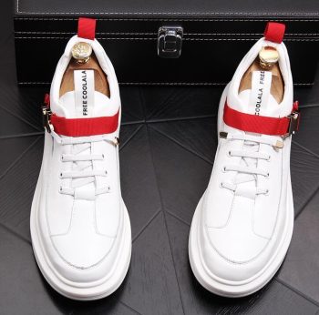 British New Men stylist High Quality streets Casual Flats high tops Designer Buckle Shoes - Image 6