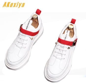 British New Men stylist High Quality streets Casual Flats high tops Designer Buckle Shoes - Image 2