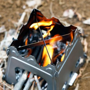 Travel Foladable Titanium Wood Burner - Image 3