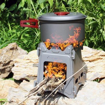 Travel Foladable Titanium Wood Burner - Image 2